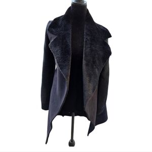 Stella & Lorenzo black suede jacket small